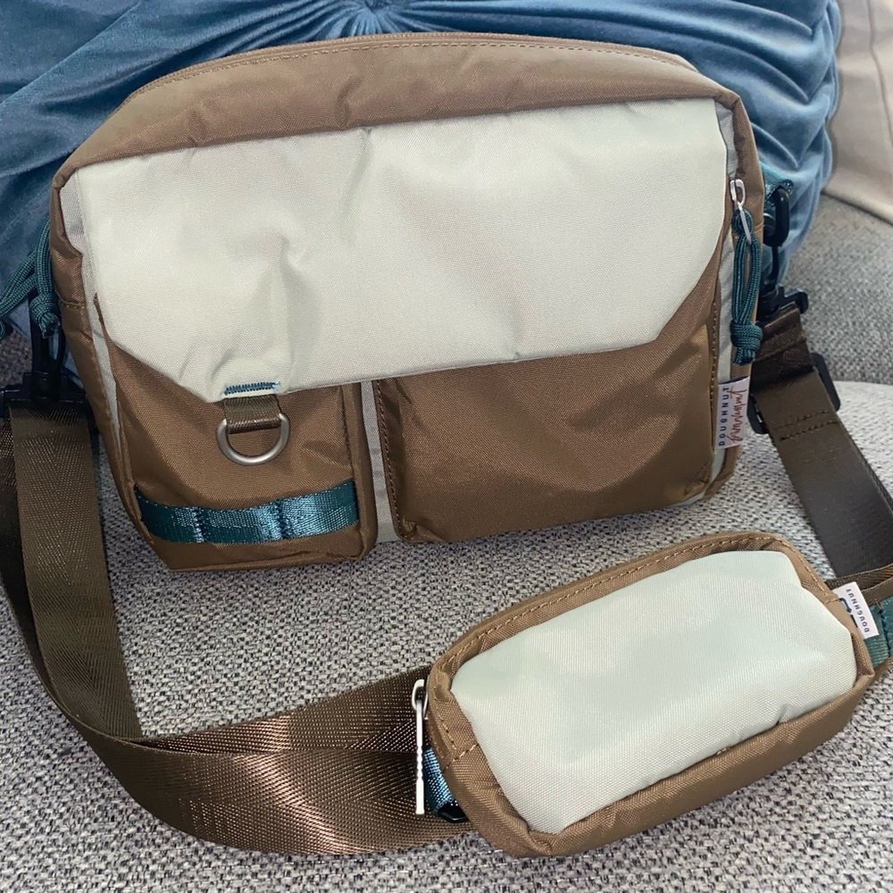 Free People Brown and Cream Crossbody Bag - Picture 6 of 12